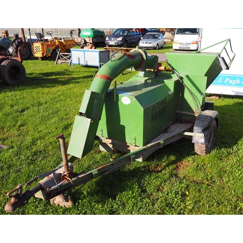 1471 - Arbor Eater brushwood chipper. Working order with battery fitted