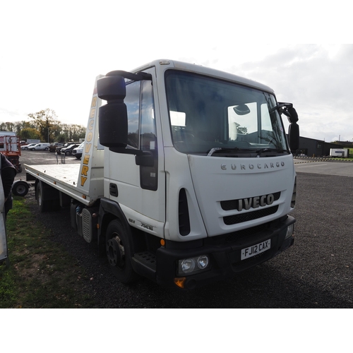 1603 - WITHDRAWN UNTIL DECEMBER SALE
Iveco Eurocargo 75E16 recovery slide bed lorry. Exported. Awaiting NOV... 