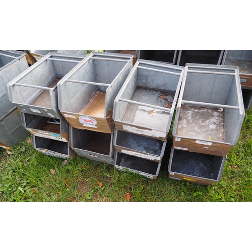 1645 - Galvanised storage bins -10