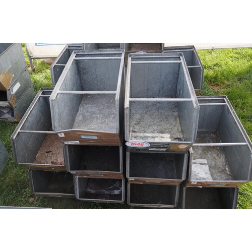 1646 - Galvanised storage bins -10