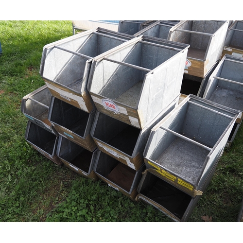 1648 - Galvanised storage bins -10