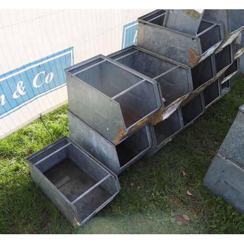 1650 - Galvanised storage bins -10