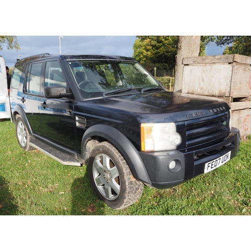 1683 - Land Rover discovery. Runs and drives. Reg. FE07 UOK. Keys in office