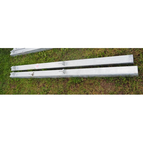 1120 - 6ft Galvanised fence post- 2