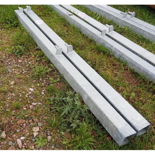 1121 - 6ft Galvanised fence post- 2