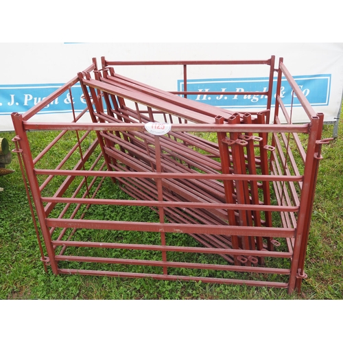 1125 - 4ft Red oxide sheep hurdles- 10