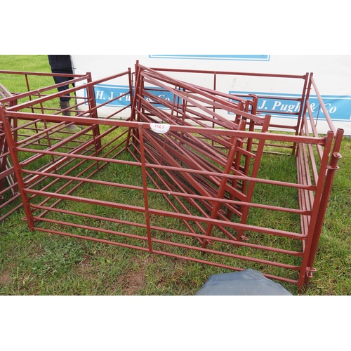 1127 - 6ft Red oxide sheep hurdles - 10