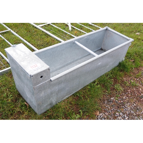 1132 - Galvanised water tank 5ft