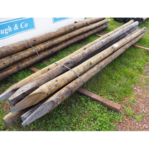 1150 - 12ft pointed poles - 10