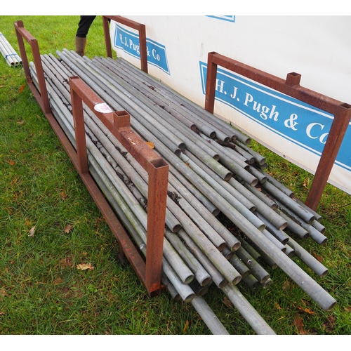 1175 - Galvanised scaffold poles and stillage -75