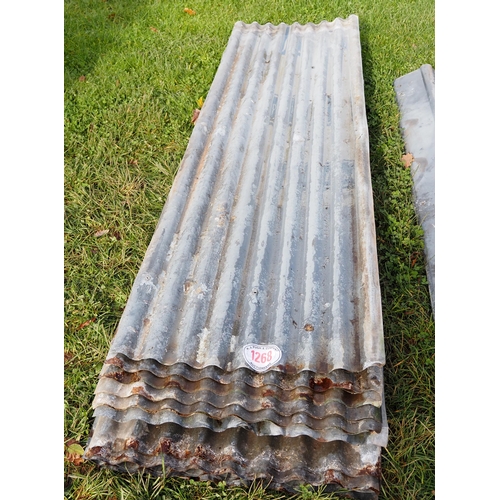 1268 - Quantity of 9x2ft corrugated sheets approx -30