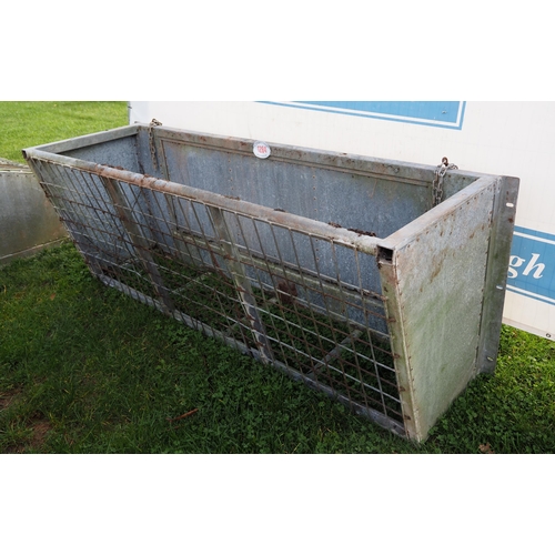 1284 - 7ft Galvanised hay rack