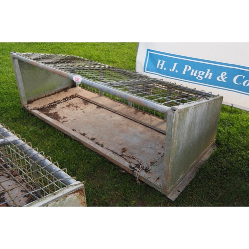 1286 - 7ft Galvanised hay rack