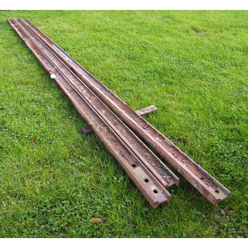 1287 - 18ft Metal railway tracks - 3