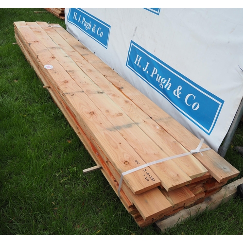 858 - Larch boards 3.6mx150x20- 40