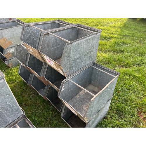 1647 - Galvanised storage bins -10