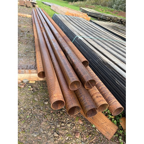 1218 - Steel tubes average 4.9m x 78 dia. - 14