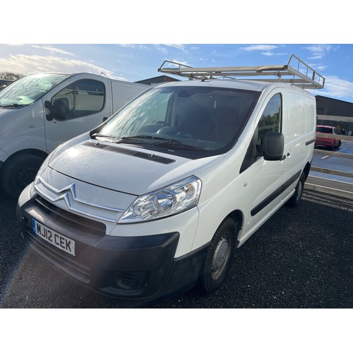 1498 - Citroen Dispatch 1000 L1H1 HDI. 2012. 1560cc. Flat battery. MOT until 13/4/23. Reg. MJ12 CEK. V5 and... 