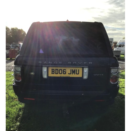 1697 - Range Rover, 2006. 2926cc. Reg. BD06 JMU. V5 and keys in office