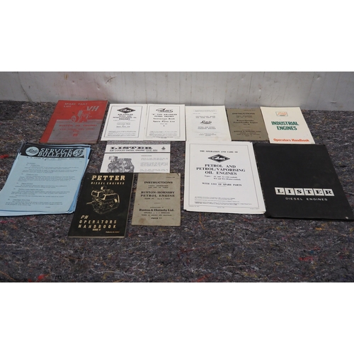 770 - Assorted stationary engine manuals, etc.