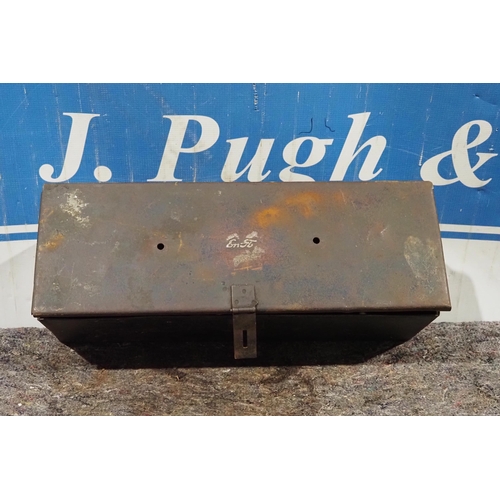 755 - Large Fordson ENFO stamped tractor toolbox