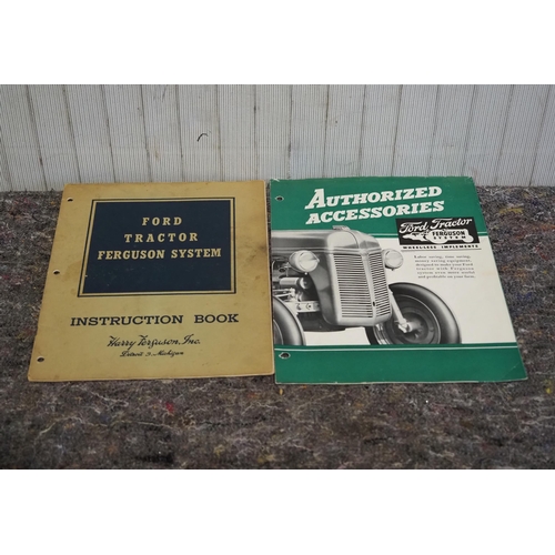 842 - Ford Tractor Ferguson System instruction book & leaflet