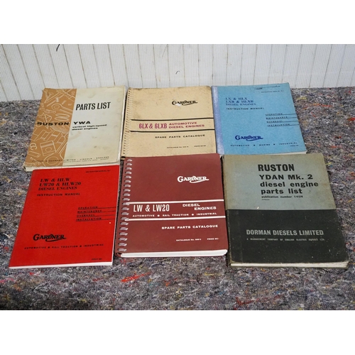 855 - Gardner and Ruston engine manuals