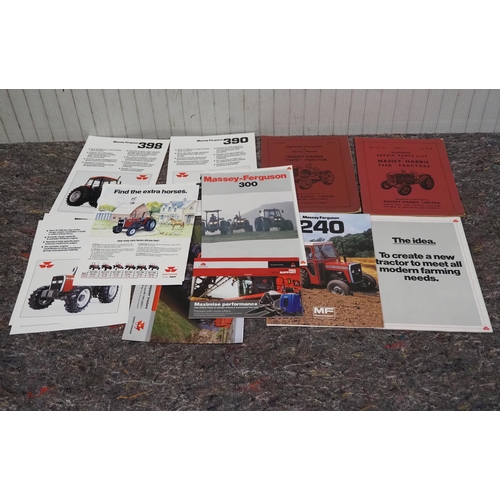 865 - Massey Harris and Massey Ferguson 300 compact tractor operators and parts manuals