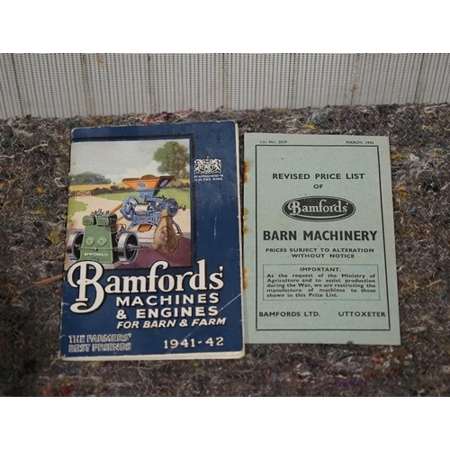 871 - Bamfords machines and engines brochure and price list, dated 1941-42