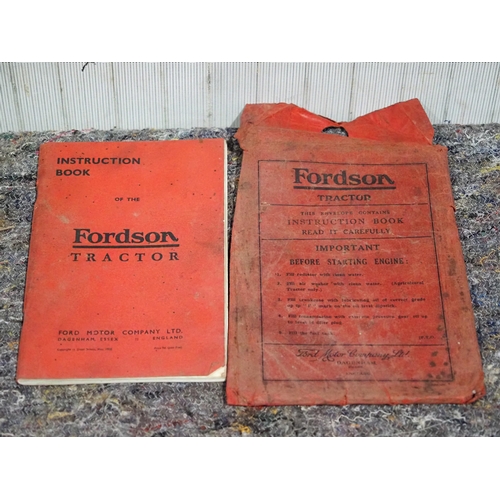 872 - Fordson tractor manual with original envelope, dated May 1938