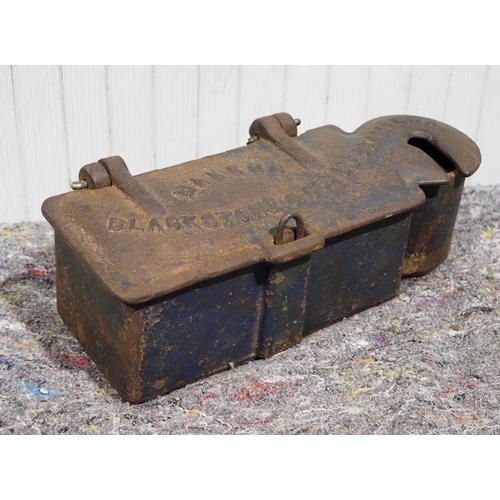 Cast iron Blackstone tool box