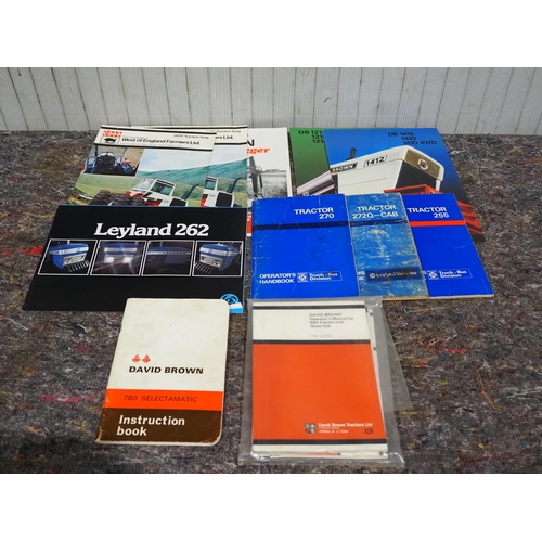 745 - David Brown and Leyland brochures and handbooks