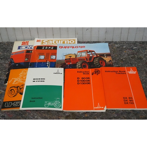 747 - Same leaflets and Deutz instruction book