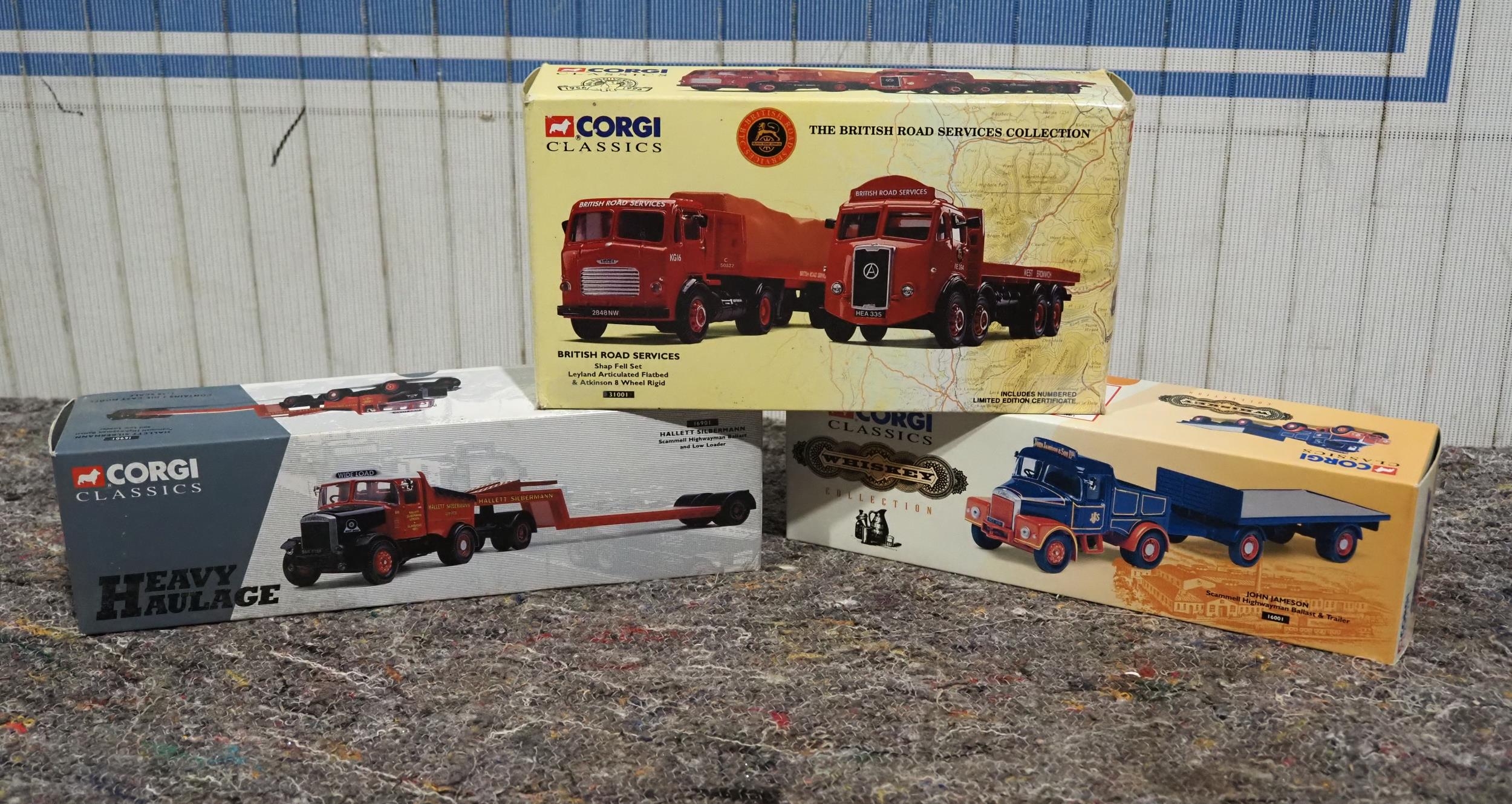 toy lorries, boxed