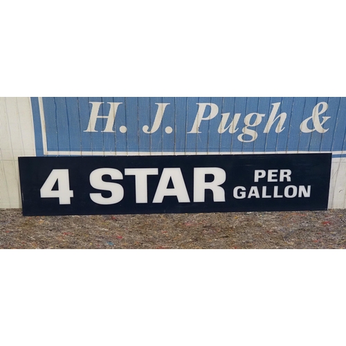 1187 - Perspex sign - 4 Star per gallon petrol station 8