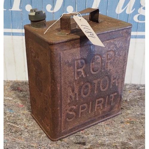 1189 - R.O.P Russian oil products motor spirit 2 gallon can