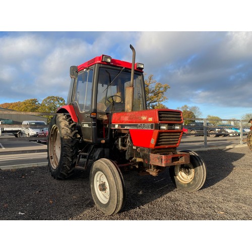 159 - Case 885 XL tractor. Reg. G997 JFR. V5 and keys in office