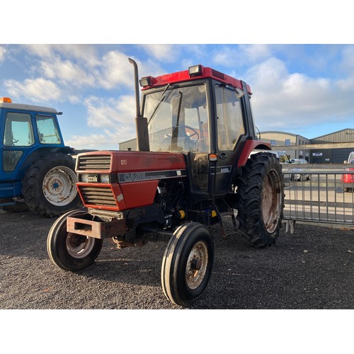 159 - Case 885 XL tractor. Reg. G997 JFR. V5 and keys in office