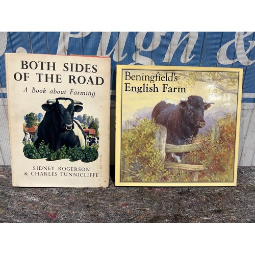925 - Both Sides of the Road: A Book About Farming and Beningfield's English Farm. Hardcovers