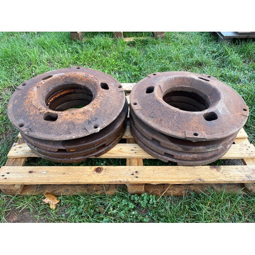 442 - Enfo wheel weights, 6 outer & 2 inner