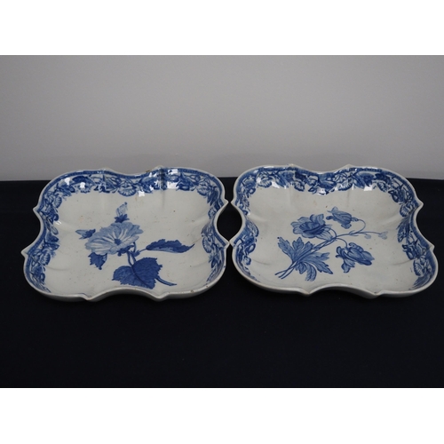 113 - Early English blue and white dishes - 2