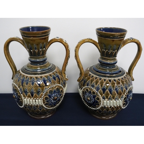 114 - Pair of Doulton pots 8