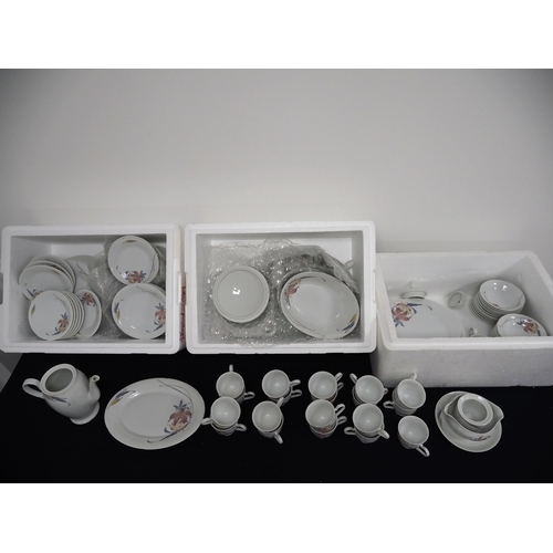 151 - Large quantity of matching china to include tea cups, plates, salt and pepper shakers etc.