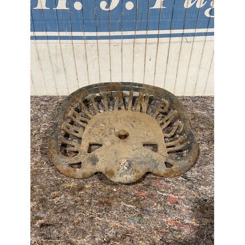 Cast iron seat J Brittain Pash Chelmsford