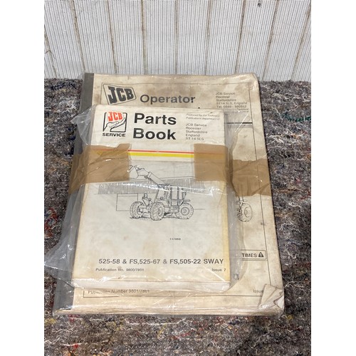 960 - JCB 535 58/67 & 530/110 manual & parts books