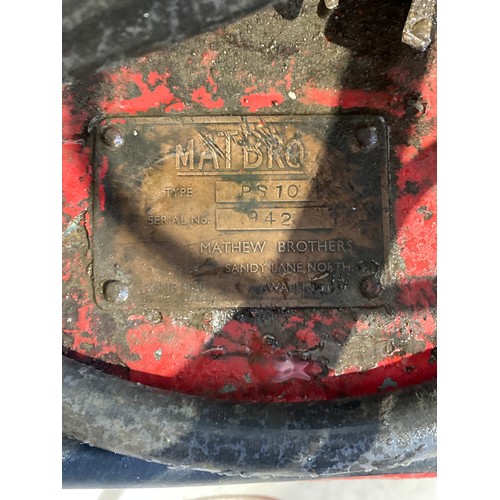 766 - Matbro portable compressor 240V