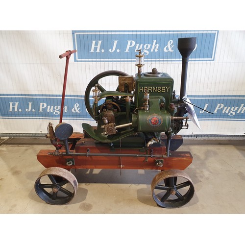 569 - Ruston Hornsby LPRC 2 1/2 HP compressor engine, Donkey type, on trolley No 149226