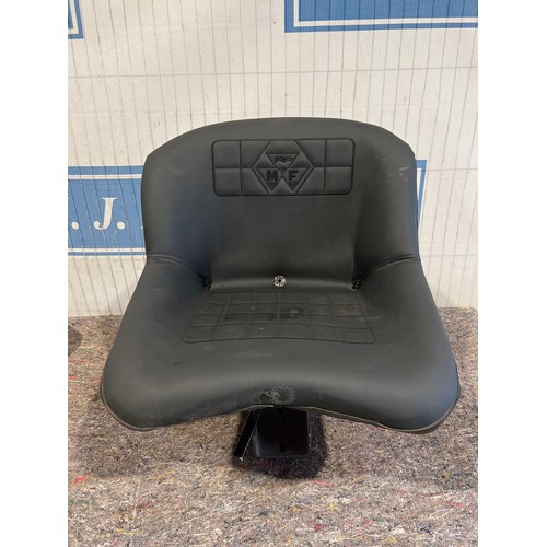 764 - Massey Ferguson spring suspension seat. Refurbished with a new leatherette cover. To suit Massey Fer... 