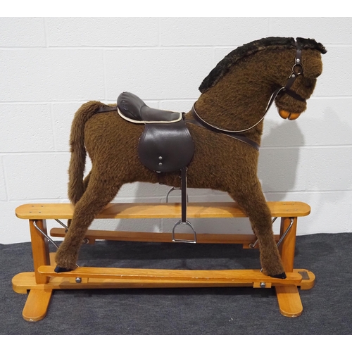 100 - Mamas & Papas large rocking horse with sturdy wooden frame 40