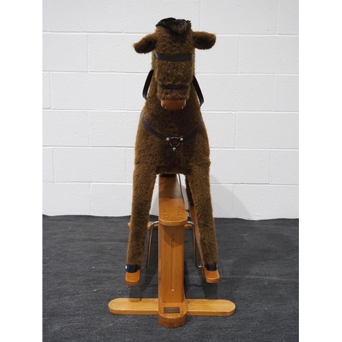 100 - Mamas & Papas large rocking horse with sturdy wooden frame 40